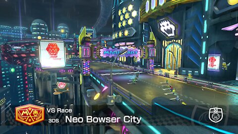 Mario Kart 8 Deluxe - 50cc (Hard CPU) - (3DS) Neo Bowser City