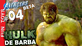 MARVEL'S AVENGERS #04 💥 Jogamos com o HULK DE BARBA na continuação do beta deste jogo INCRÍVEL!