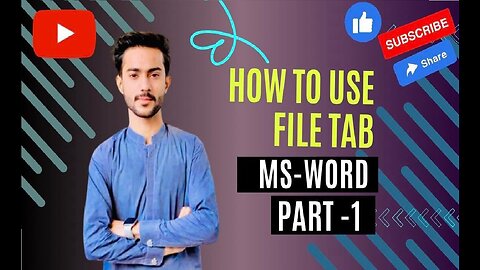 How to Use File Tab in Word || All Option Explain of File Tab | 2013 | 2016 | Urdu Part-1