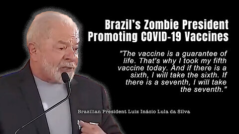 Brasiliens Zombie-Präsident wirbt für COVID-19-"Impfstoffe"...🙈🐑🐑🐑 COV ID1984