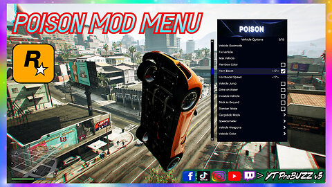 SHOWCASE POISON FREE MOD MENU UNDETECTED 1.64 GTA5 ONLINE/OFF LINE PC FREE DOWNLOAD