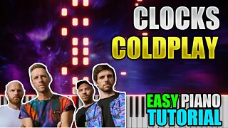 Clocks - Coldplay | Easy Piano Tutorial