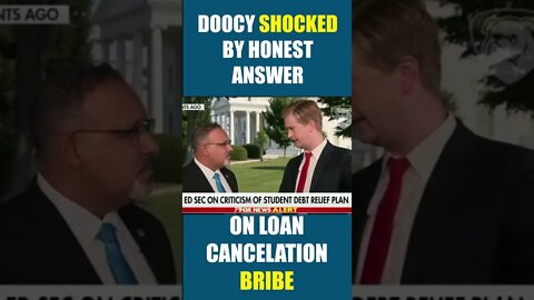 Peter Doocy Shocked by Secretary Of Education Miguel Cardona's Answer About Loan Cancelation Bribe