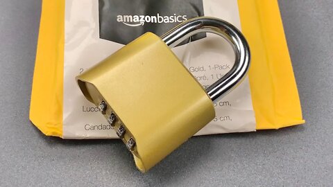 [1158] Opened Faster WITHOUT The Code: AmazonBasics Combination Lock