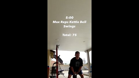Max Rep KB swings in 5:00