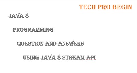 Programming Questions solved using Java 8 Stream API and Functional programming style