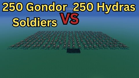 250 Gondor Soldiers Versus 250 Hydras || Ultimate Epic Battle Simulator