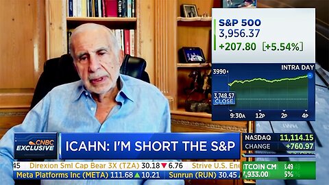 Carl Icahn FULL INTERVIEW on CNBC: FTX Crash & Short the S&P500 Plus FAVORITE Trades and Investments