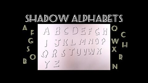 Learn how to write Shadow Alphabet in easy way #art #easy #create #simple