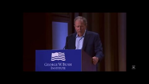 Boy George Bush makes a Freudian slip about Iraq