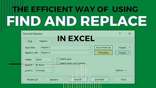 HOW TO QUICKLY FIND AND REPLACE DATA IN EXCEL