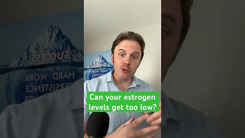 Can your estrogen levels get too low as a male or female? #justinhealth #LowEstrogen #LowT