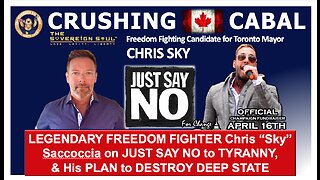 🔥🔥Candidate for Toronto Mayor, CHRIS SKY: Crushing CANADA’s [DS] CABAL & a Plan of FREEDOM For ALL