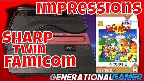 Sharp Twin Famicom Overview in 2020 (Featuring Doki Doki Panic on Nintendo Famicom FDS)