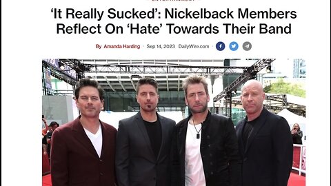 MY sincere Apology to Nickelback