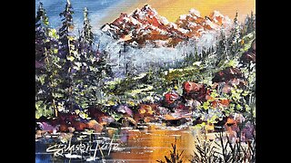 Mystical Sawtooth Semblance 9x12 original painting