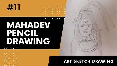 Lord Shiva Drawing Step by Step Very Easy with Pencil Mahadev Drawing Step by Step #mahadevdrawing