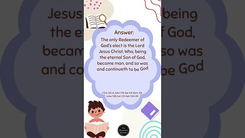 Question 24 of The Baptist Catechism for kids #shorts #christianeducation #christianhomeschool