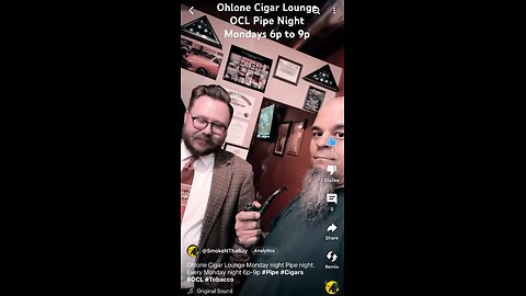 Ohlone Cigar Lounge Monday night Pipe night. Every Monday night 6p-9p #Pipe #Cigars #OCL #Tobacco