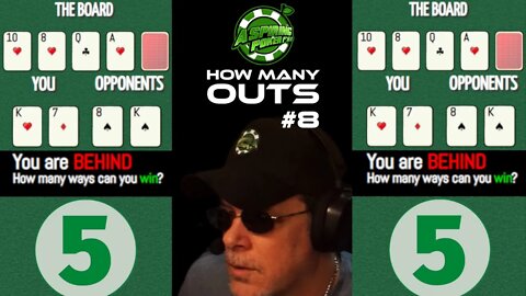 POKER OUTS QUIZ #8 #poker #howmanyouts #pokerquiz #howtoplaypoker #pokerface #games #onlinepoker