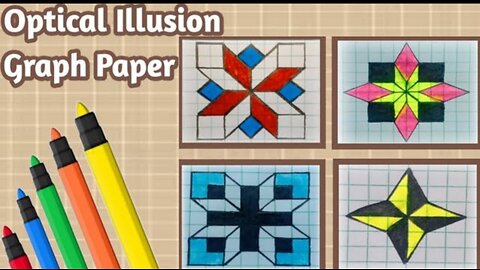 How to draw an Optical Illusion in step by step