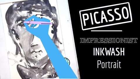 Picasso Style Impressionist Painting With Ink By Vital. Full Painting