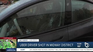 Uber driver shot in Midway District, suspect arrested