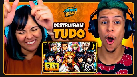 Rap dos Hashiras // Pilar da Respiração (Demon Slayer) // TK RAPS | [React em Casal] 🔥