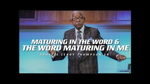 Maturing In The Word & The Word Maturing In Me | TRAILER