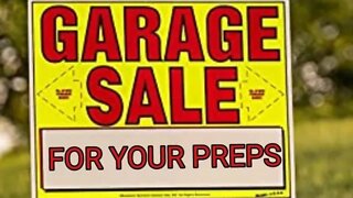 USE GARAGE SALES TO PREP