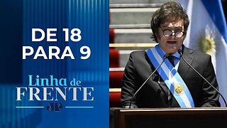 Milei reduz ministérios pela metade após assumir como presidente na Argentina | LINHA DE FRENTE