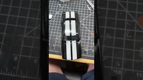 Painted stripes on the Camaro