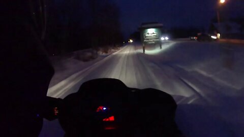 Snowmobile Trail Riding (Gaylord Michigan) Part 10