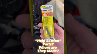 “Help Section” Parts… Where Are They Made? #shorts