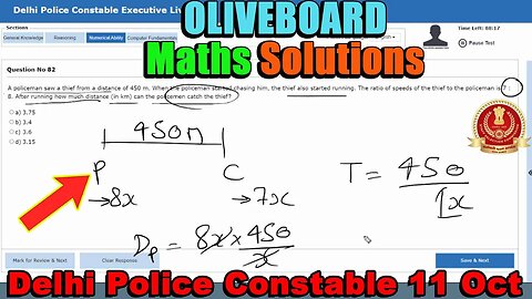 15/15🔥SSC Delhi Police Constable Oliveboard 11 Oct Maths Solutions | MEWS Maths #ssc #oliveboard