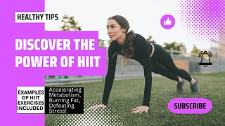 Discover the Power of HIIT: Accelerating Metabolism, Burning Fat, and Defeating Stress!🏋️‍♀️💪🔥😌