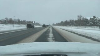 Winter storm covering Colorado with fresh snow