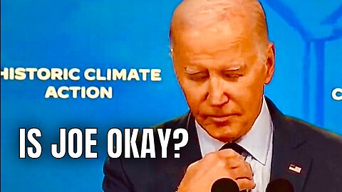 Joe Biden was HACKING Today on stage again…