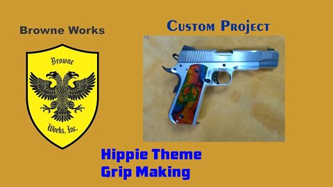 Custom Project - Hippie Theme Grips for 1911