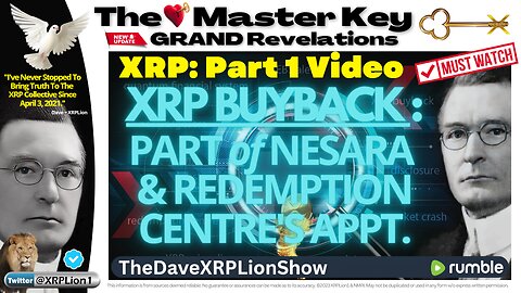 NEW SHOCKING QFS-XRP & XRPL INSIDER INTEL XRP Buyback Originator & Pricing Expert-DAVE XRP LION