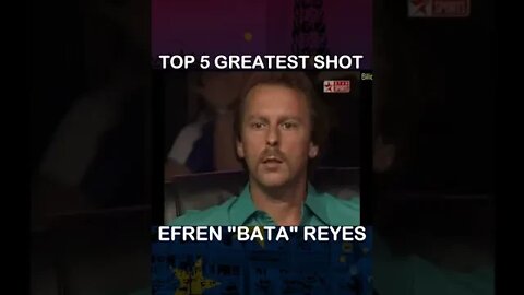 Efren "BATA" Reyes Top 5 greatest shots at all time #Efren #Pool #WorldPoolChampionship #shorts