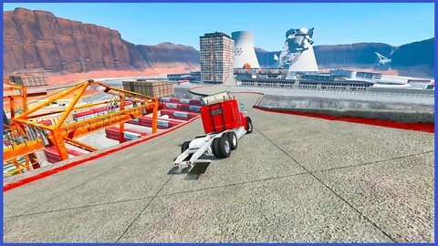 Impossible truck stunt in real life #347 – BeamNG Drive