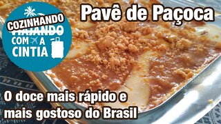 Pavê de Paçoca - 5 Minutos de preparo - O melhor é mais rápido doce do MUNDO! #receita #doce