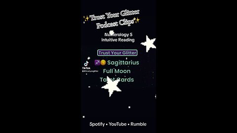 Sagittarius Full Moon 🌕 | Trust Your Glitter Clips