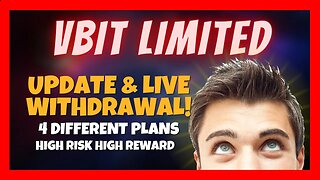 VBIT Limited Update and Live Withdrawal 🎯 4 Different Plans 📈 Capital Back ⏰