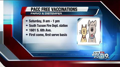 PACC hosting free vaccine, microchip clinic on July 15