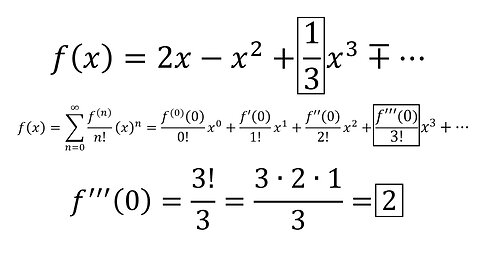 True-False Quiz Question 13: Determining Derivatives via Coefficients of a Power Series