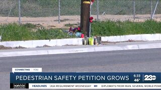 Pedestrian safety petition grows