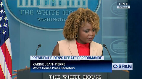 Karine Jean-Pierre Insists Biden's Jet Lag Nearly 2 Weeks After Overseas Trip Led To Debate Disaster