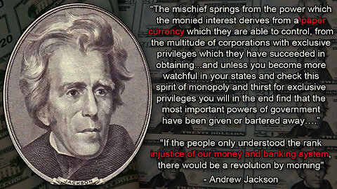 The Federal Reserve put Andrew Jackson on the $20 Bill out of Disrespect, not Honor! 💸